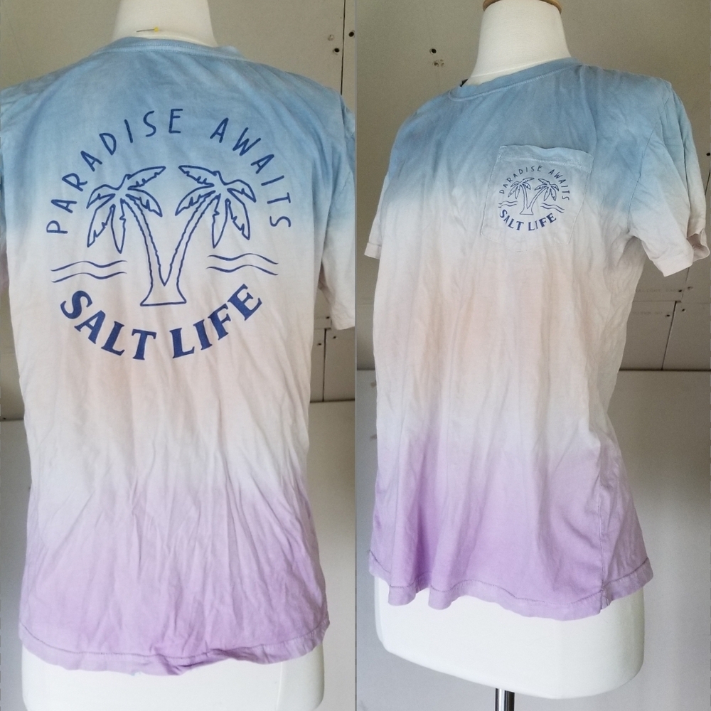 Salt Life Beachy Ombre Tee Womens Size S | Paradise Awaits